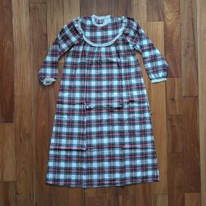 L.L. Bean Vintage Plaid Nightgown (S)